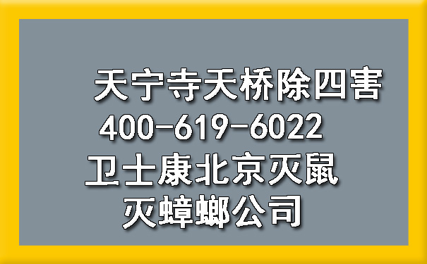 天宁寺天桥除四害400-619-6022欧博游戏北京灭鼠灭蟑螂公司